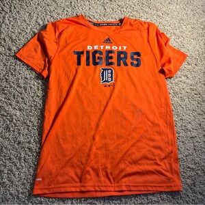 Adidas Bright Orange Detroit Tigers Short Sleeve Tee